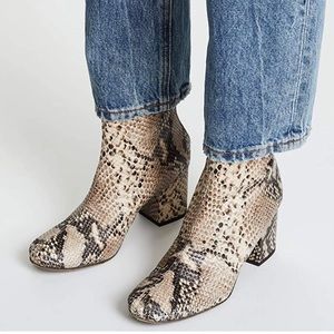 Free People Cecile Block Heel Booties